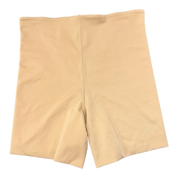 SPANX Shapewear double layer compression shorts mid thigh, nude, size Small - Picture 3 of 5